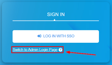 Switch to EA SaaS Portal Admin Login Page